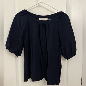 LOFT Size M navy blue half-length sleeves